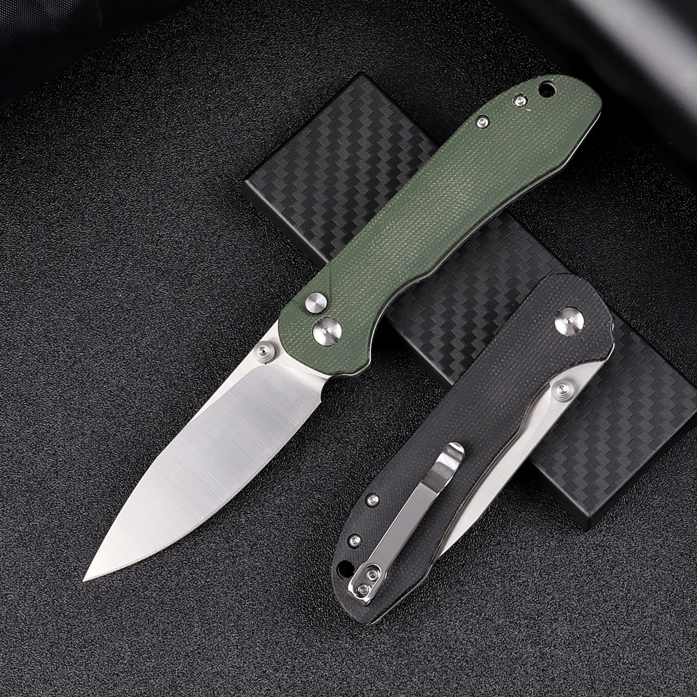 Wholesale Micarta Folding Pocket Knife D2 Stainless Steel Camping Tactical Survival EDC Self Defense Knives with Clip