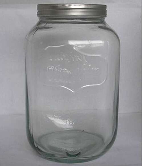 2 Gallon Mason Glass Jar Beverage Dispenser With Stand