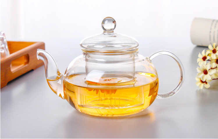 HOT SALES hand made heat resistant borosilicate glass teapot glass tea set glass pot