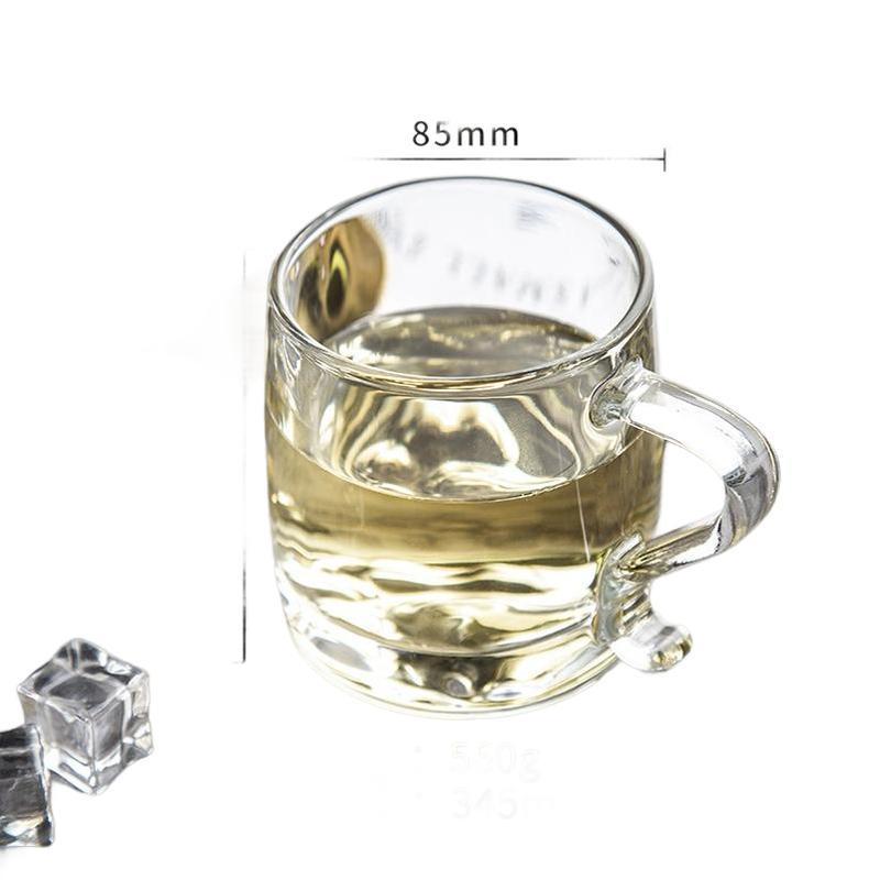 Glass Cups Candle Eco Friendly Custom New Fashion Wine Glasses Promotional Bulk Beer Cocktail Tea Glass Cup With Handle