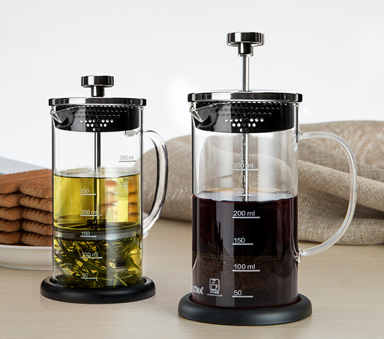 Hot sale TEA & COFFEE MAKER French press pot with scale line