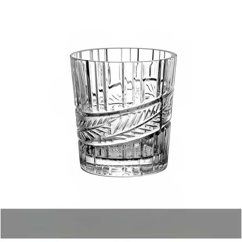 Glass Cup Crystal Juice Wedding Candle New Fashion Logo Clearance Wholesale With Lid And Straw Wholesale Crackle Wine Glass