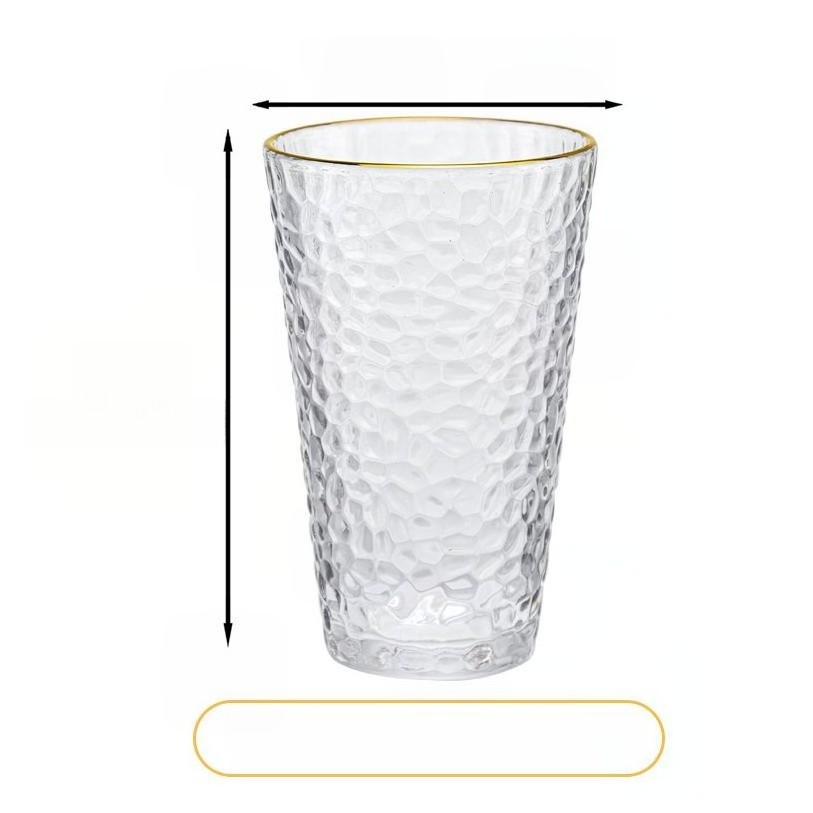 Glass Cups wein glas Oem/Odm Top Selling Champagne Environmental Protection Tasse With Handle 16 Oz Tea Tumblers Cup With Straw