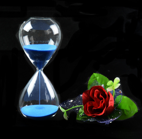 Hourglass, 60 Minutes Sand Timer-White Sand.