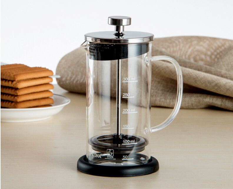 Hot sale TEA & COFFEE MAKER French press pot with scale line