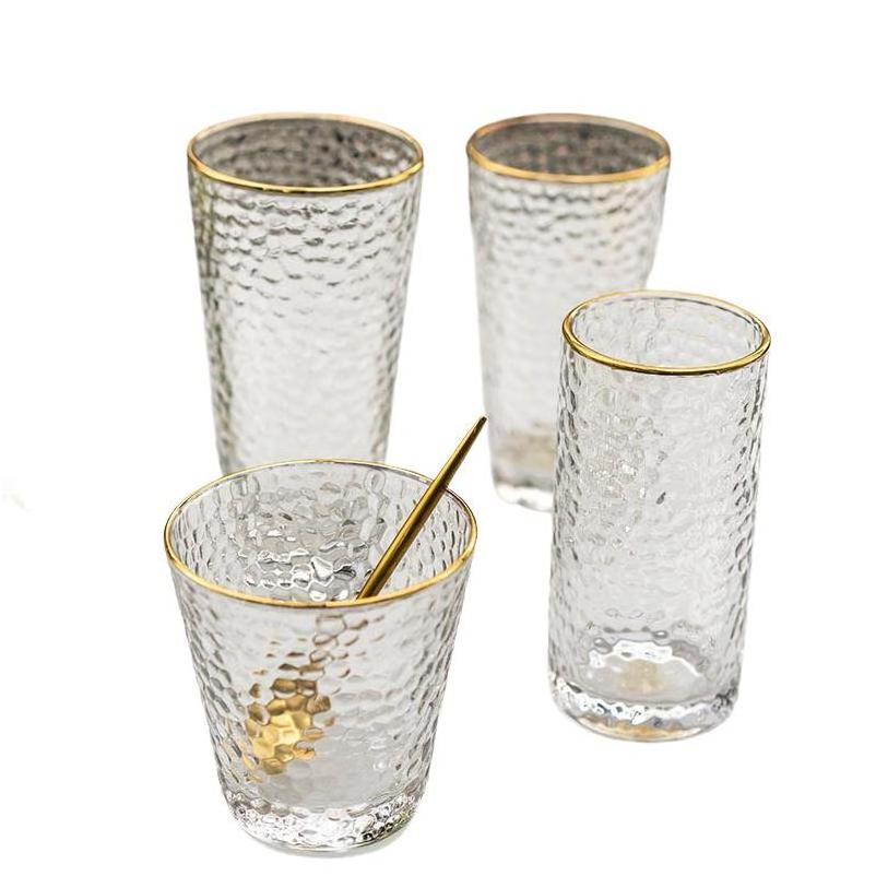 Glass Cup Dessert Glas Bottle Shot 16 Oz With Handle Low Price Custom New Fashion Crystal Top Selling Crackle Wine Glass