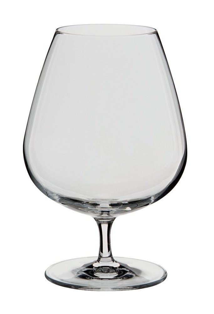 Haonai 13-1/4-ounce Napoleon Brandy Glass Crystal Brandy Snifter Masterfully Blown Glassware,Dishwasher safe