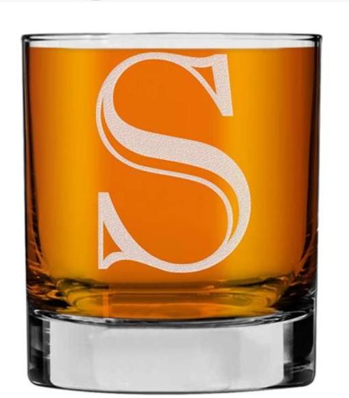 hot round wholesale crystal whiskey glass with sand etched logo   glass whiskey tumbler with sand blaste logo