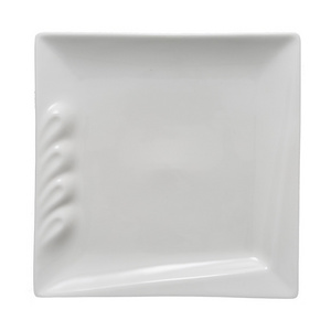 12 inch Strawberry Street Ceramic Simply White  Square Appetizer Plate,Ceramic Square Plate