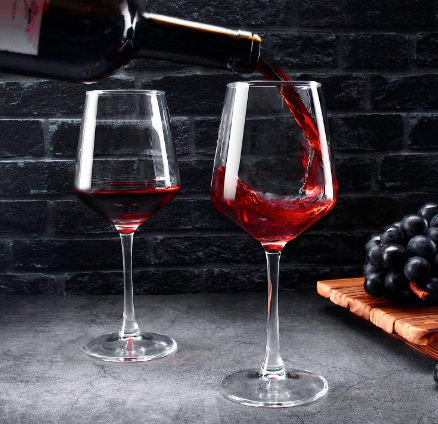 Wholesale Custom 300-400ML Stemmed Drinking Glasses  Red Wine Glasses