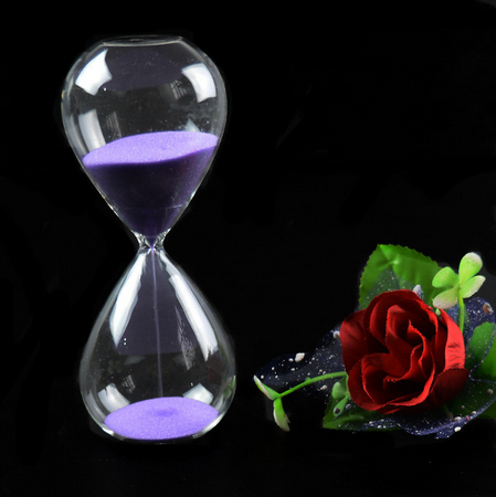 Hourglass, 60 Minutes Sand Timer-White Sand.