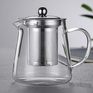 (43oz/ 1300ml) Stovetop Safe Blooming and Loose Leaf Tea Maker Set  Glass Teapot with Infuser Tea Pot Tea Kettle