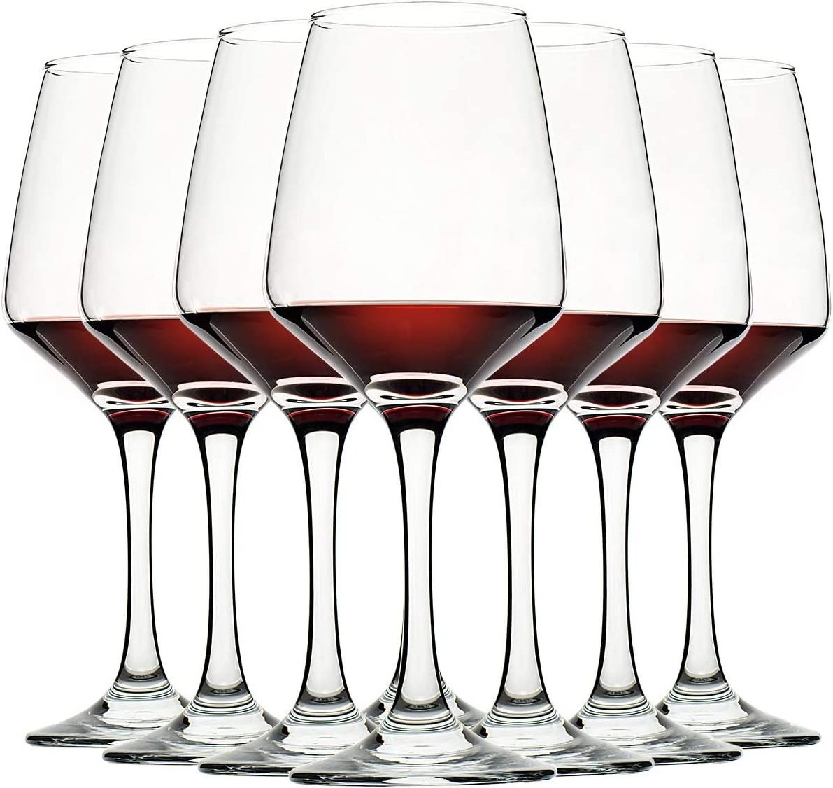 Wholesale 12oz Clear Red/White Wine Glasses, Long Stem Wine Glasses for Party, Wedding and Home