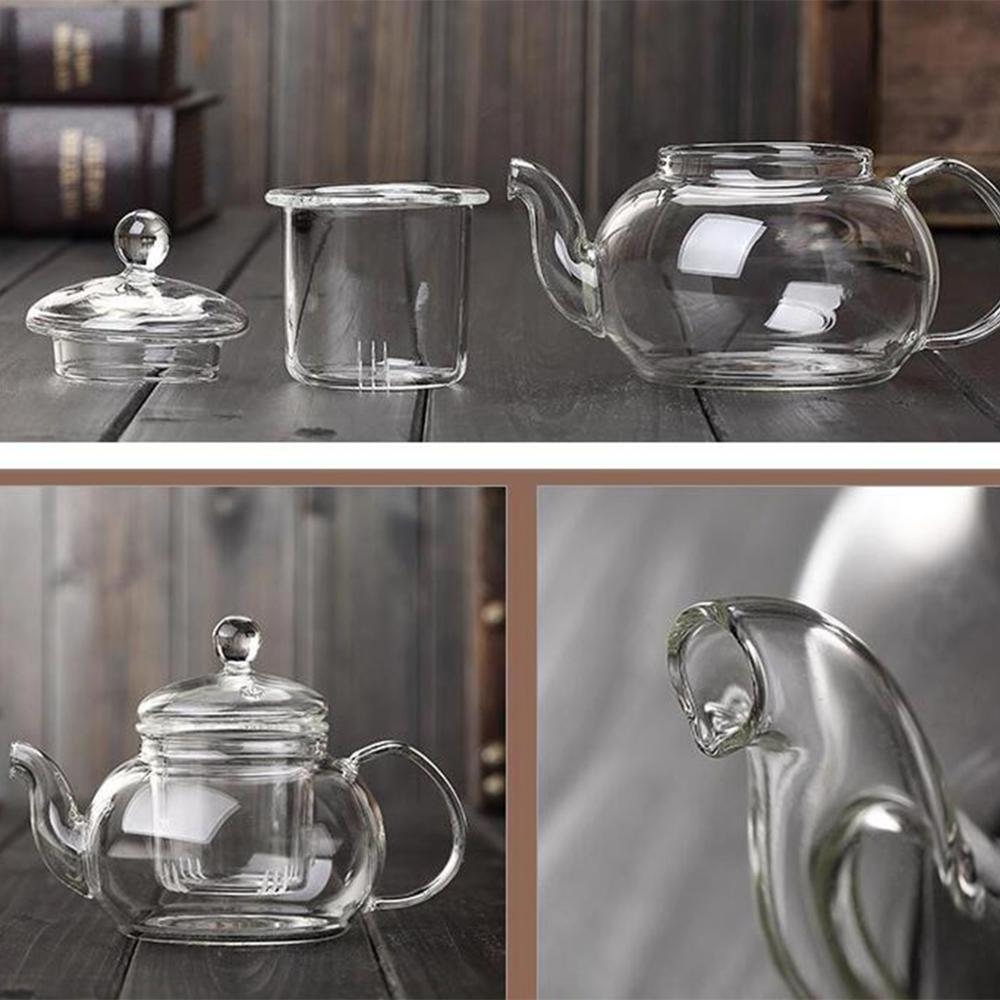 Wholesale Heat resistant high borosilicate glass loose leaf tea pot