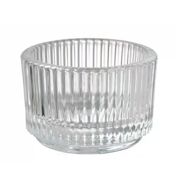 Small Round Clear Glass Votive Candle Cup Holder