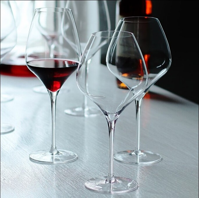 Wholesale Wine Glass and Champagne Glasses Glass Burgundy Goblet Lead Free Crystal Custom OEM Transparent Drinking Glasses STOCK