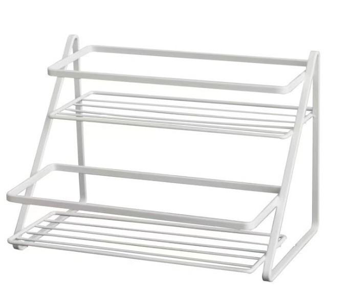 2 Tier Metal Standing Organizer Shelf Storage Holder Spice rack