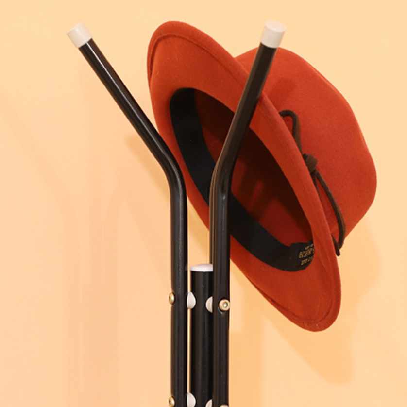 Hot Selling Metal Coat Rack with 3 Tier 12 Hook, Free Standing Coat Hat Hanger Organizer Rack Clothing Display and Hat Rack