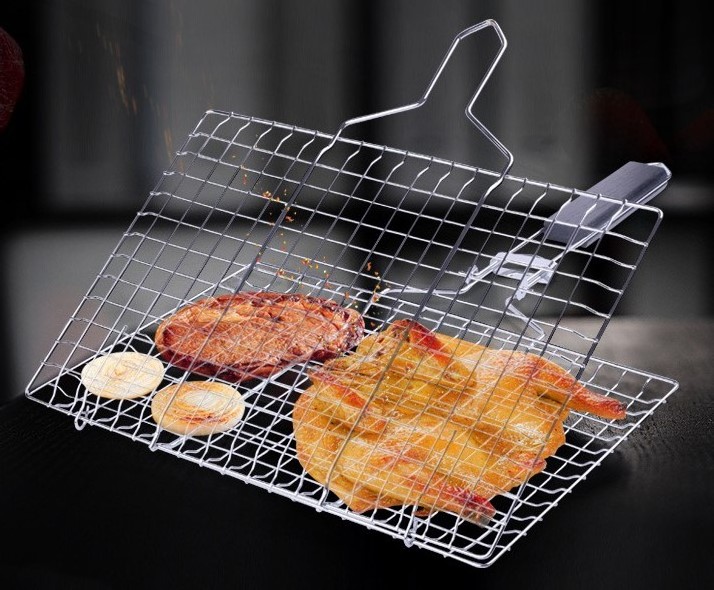 Barbecue Wire Mesh/Barbecue Grill Netting/BBQ Rack Burger Fish Grilling Basket