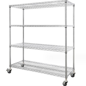 Heavy Duty chrome Metal Storage Wire Shelf Wire Rack Shelving