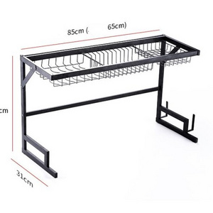 stainless steel 201 black dish drying rack over the sink dish drainer rack