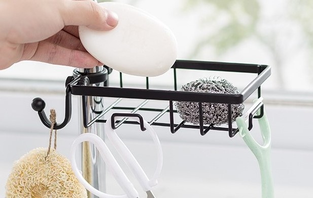 Manufacturers direct bathroom soap shelves creative sink storage kitchen shelves faucet sponge holder