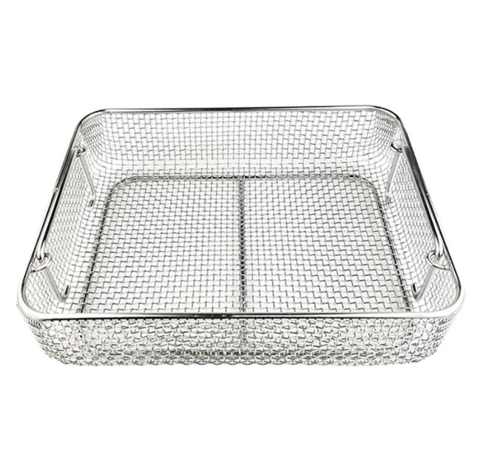 Perforated Base Wire Storage Basket with Side Access