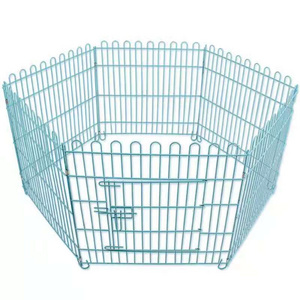 kennel fence metal pet exercise playpen pet cage indoor outdoor dog cage with gate for small animals