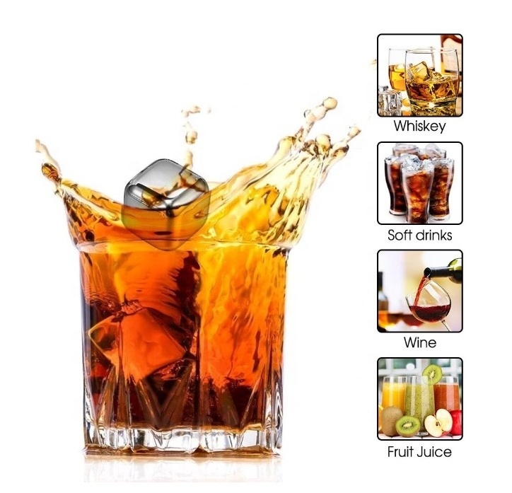 Stainless Steel Reusable Ice Cubes for Bar