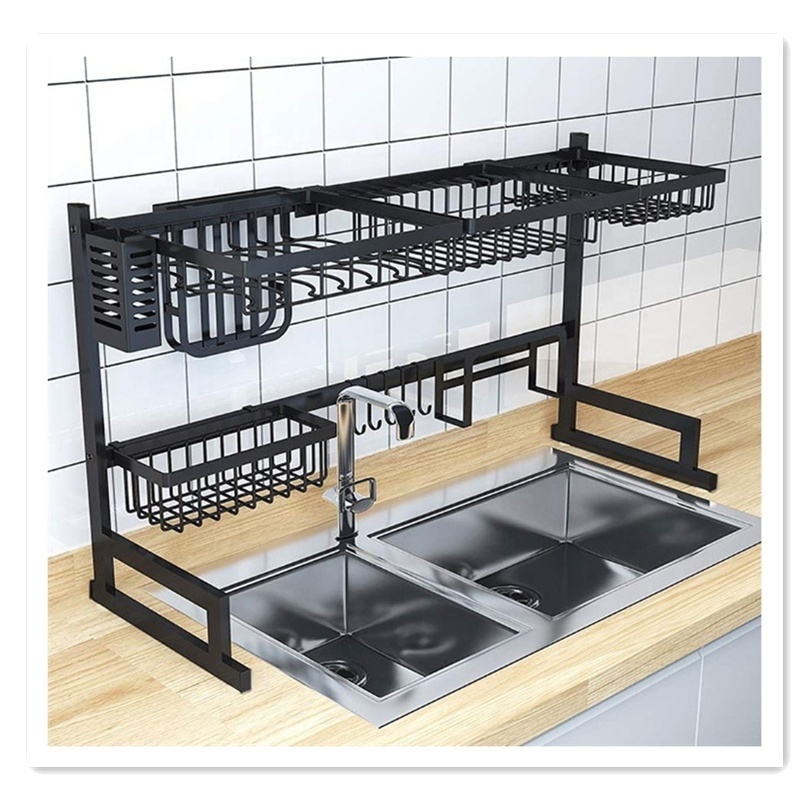 hot selling kitchen Over Sink Stainless Steel Dish Drainer Rack Dish drying Racks