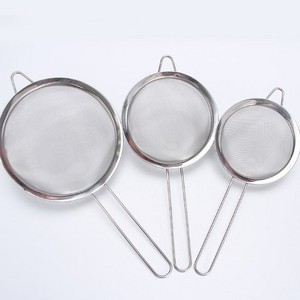 Premium Fine Mesh Strainers 100% Stainless Steel Set of 3 Kitchen Sieves/stainless steel strainer galvanized strainer