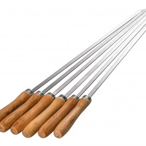 Stainless Steel BBQ Skewers Set,Flat Barbecue Skewers,Reusable BBQ Stick /Skewers