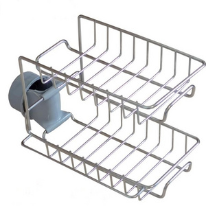 Stainless Steel Kitchen Faucet Rack Sponge Storage Holder