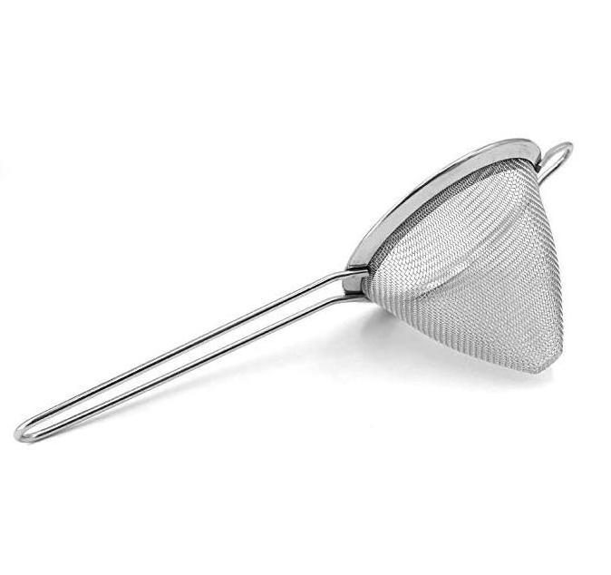 stainless steel cocktail coffee fine mesh conical strainer