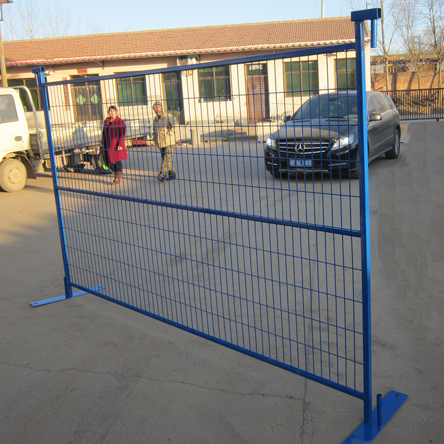 Welded Wire Fence Removable Temporary Construction Fence Panel For Canada