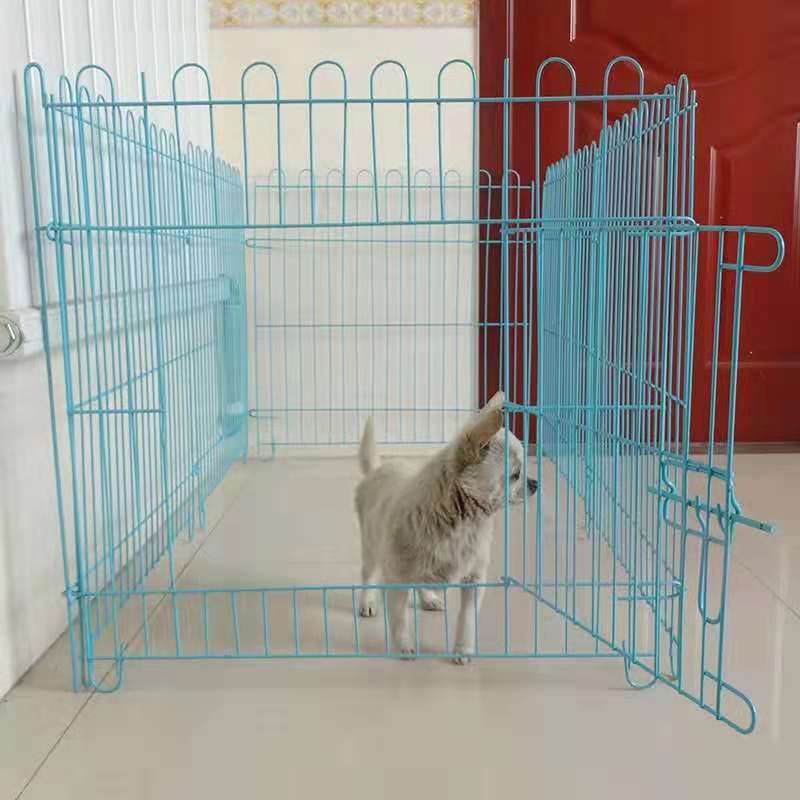 kennel fence metal pet exercise playpen pet cage indoor outdoor dog cage with gate for small animals