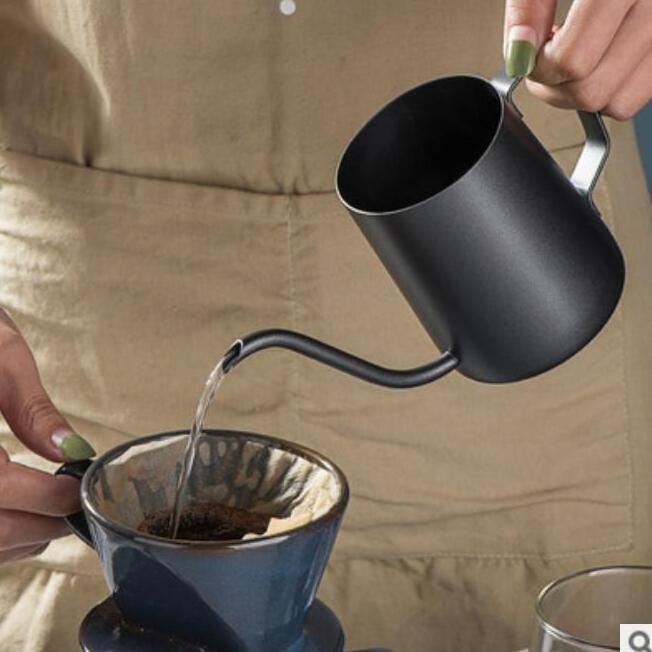 Long Mouth Hand Punch Coffee Accessories Stainless Steel Gooseneck Coffee Maker Hanging Ear Drip Spout Pot