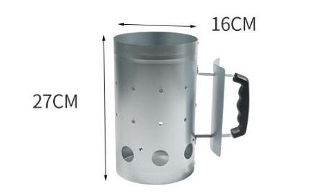 Heavy Duty BBQ Chimney Starter for Outdoor Grilling Barbecue Camping