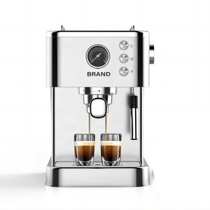 2023 popular boiler system full stainless steel espresso coffee maker with die-casting top cover