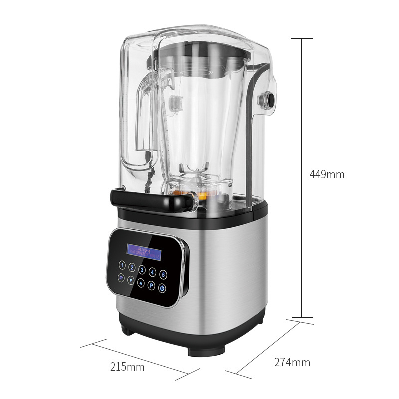 2200W Sound Proof Heavy Duty Commercial Blender with smart Food Processors for bar blender mixer heavy duty industrial Commercia