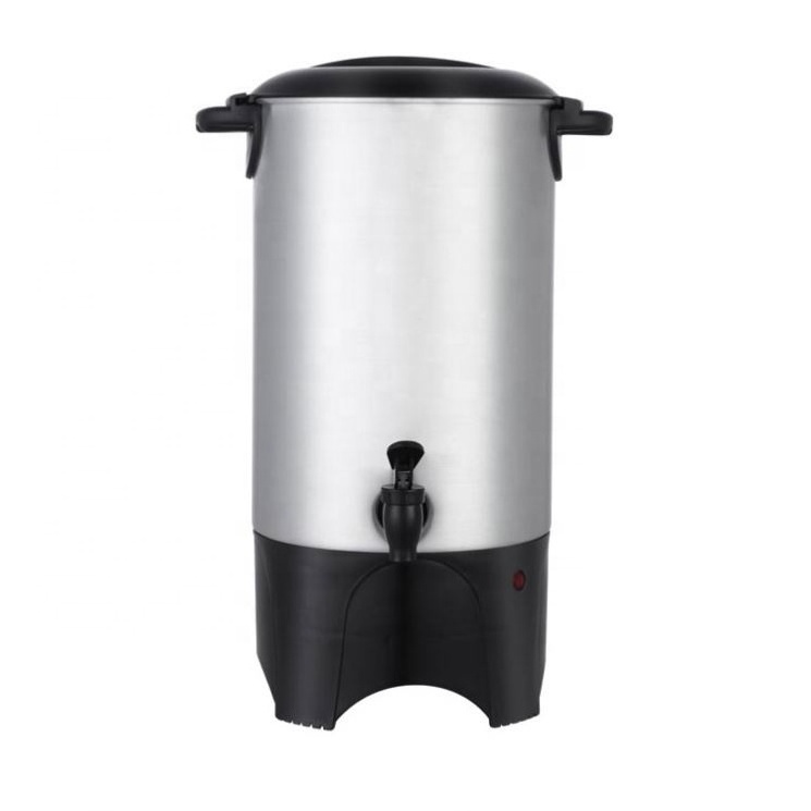 Aluminum 30 40 50 Cups Coffee Brewer Commercial Coffee Maker for Cafes Coffeehouse 1000W 110/120V Electric Coffee Urn