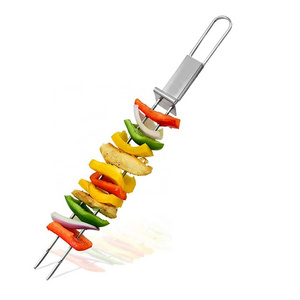 Professional Stainless Steel Grilling Skewers with Slider