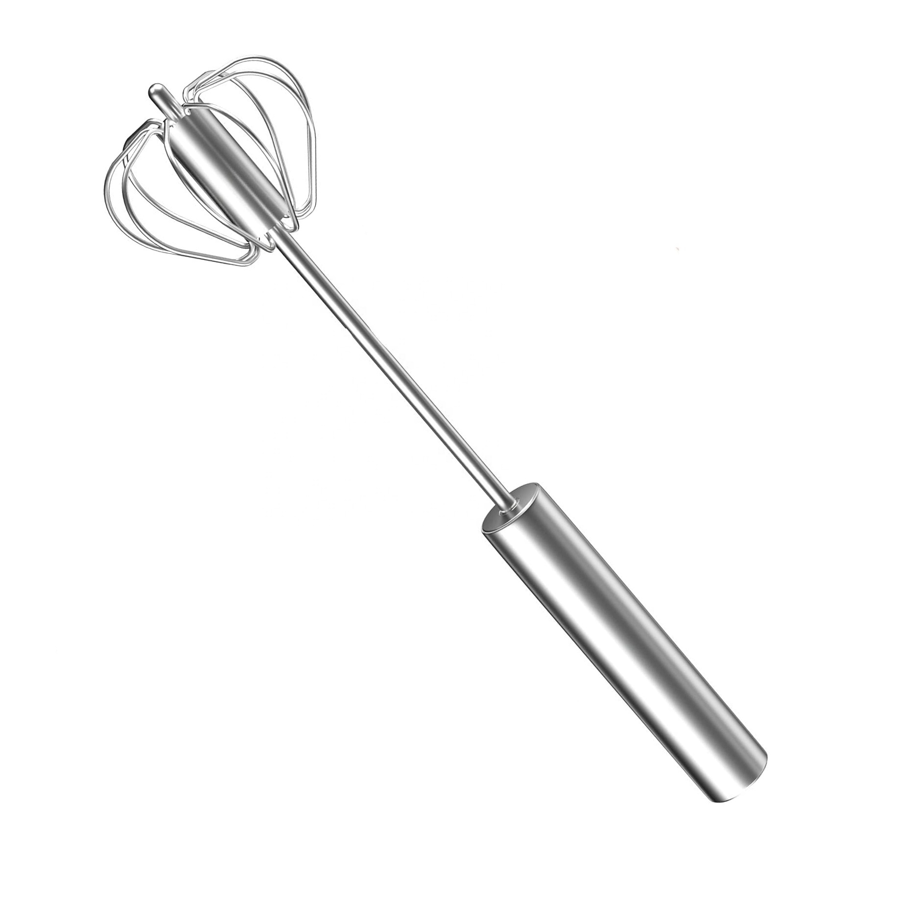 Easy Use Stainless Steel Hand Push Semi-automatic Egg Whisk