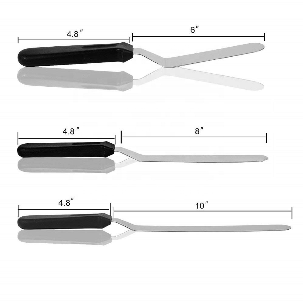 Hot Sale Pack of 3 Stainless Steel Offset Cake Spatula