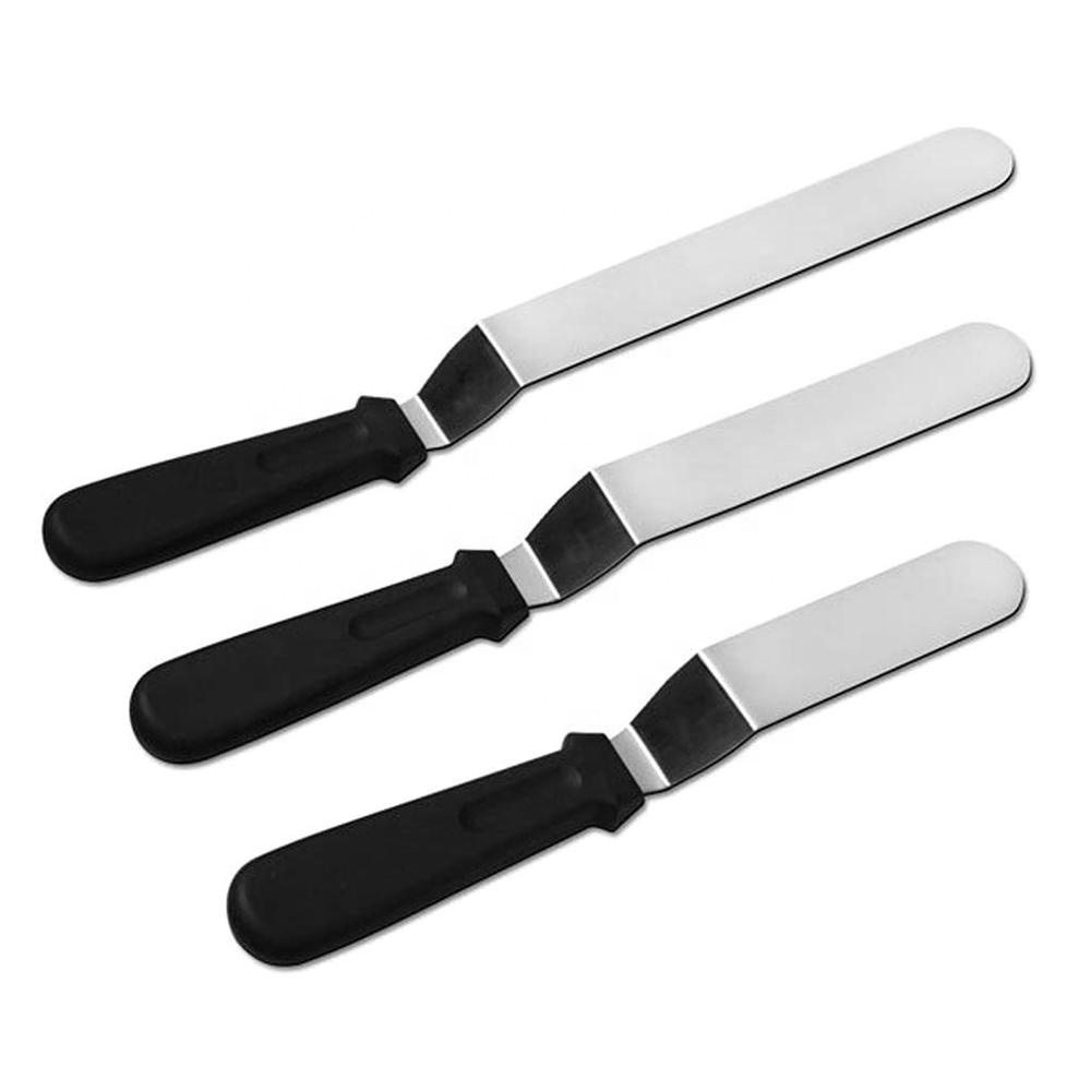 Hot Sale Pack of 3 Stainless Steel Offset Cake Spatula