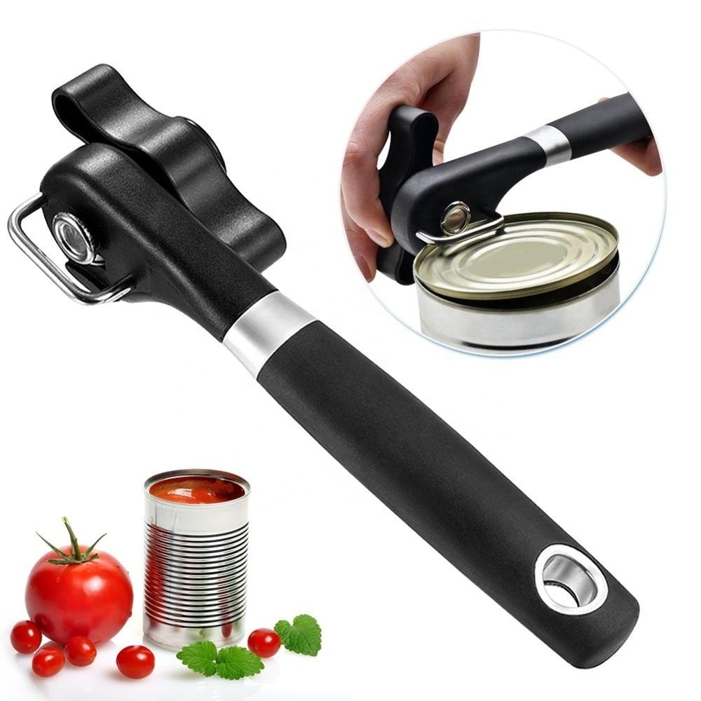 Stainless Steel Sharp Blade Manual Can Opener with Comfortable Grip