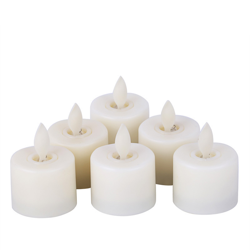 2024 Led Moving flame flameless tea light candles  led Tea candles with Remote Control Set of 6