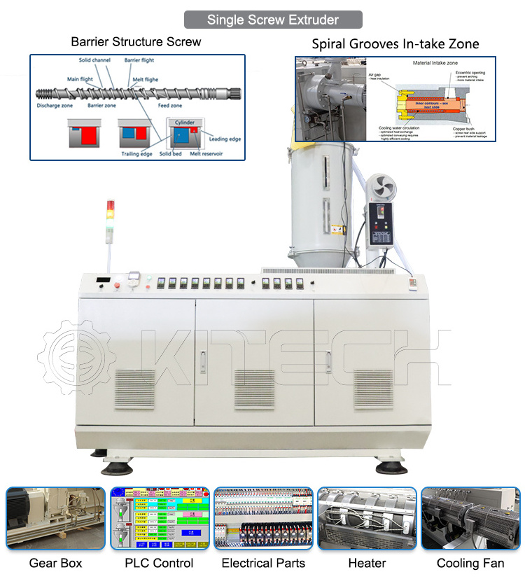 Corrugated Plastic Tube Machine Plastic Hdpe Ppe Pipe Extrusion Line