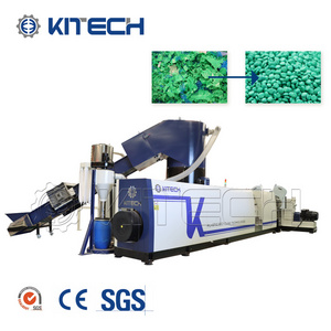 LLDPE HDPE Double Stage Waste Plastic Raw Material Recycling Pelletizing Machine