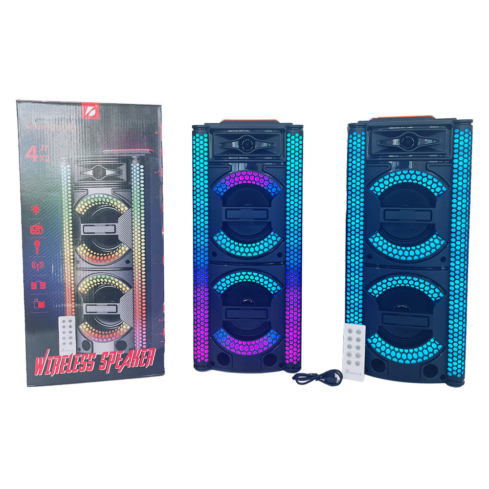 Inch*2 10W*2 Pool Kts Rechargeable Vintage Lighters Retro Mini Home Theatre System Subwoofer Boombox With Mic Speaker